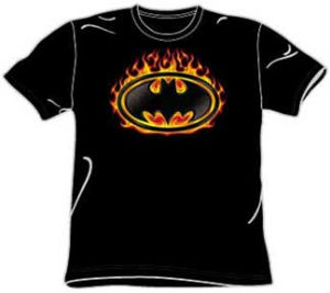 flame batman t-shirt