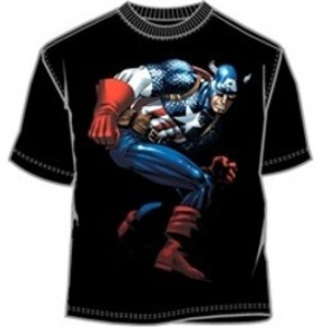 Captain America action pose tees