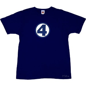 Fantastic 4 classic four logo t-shirt