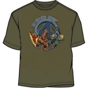 The Thing Ben Grimm T Shirt Marvel Fantastic Four Retro Vintage Cool Superhero