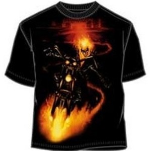 The GhostRider on bike Marvel Comics t-shirt