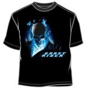 Blue GhostRider movie t-shirt