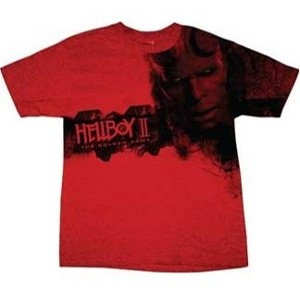 red hellboy t-shirt