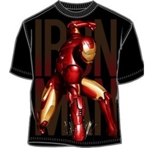 Iron Man punching ground t-shirt