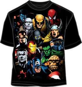 marvel comics t-shirt