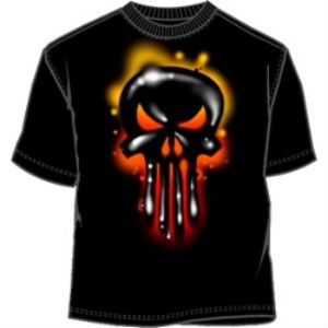 The Punisher liquid graffiti dripping logo