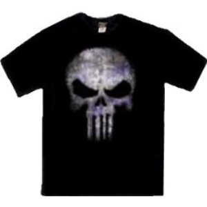 Purple Punisher logo tee shirt