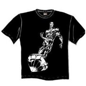 Silver Surfer shimmer ink superhero t-shirt