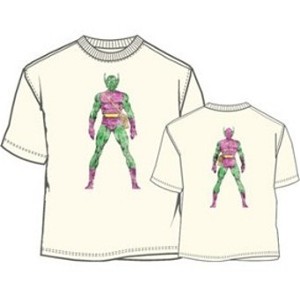 Double sided tee shirt of the Green Goblin Spider-man villian