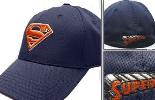 blue flex superman hat