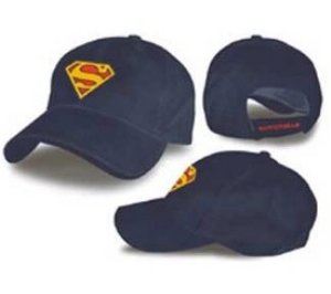 Superman blue flex baseball hat