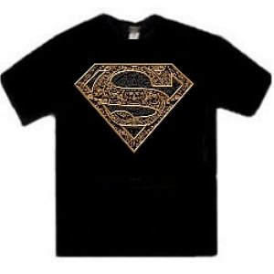 Tribal Superman logo t-shirt